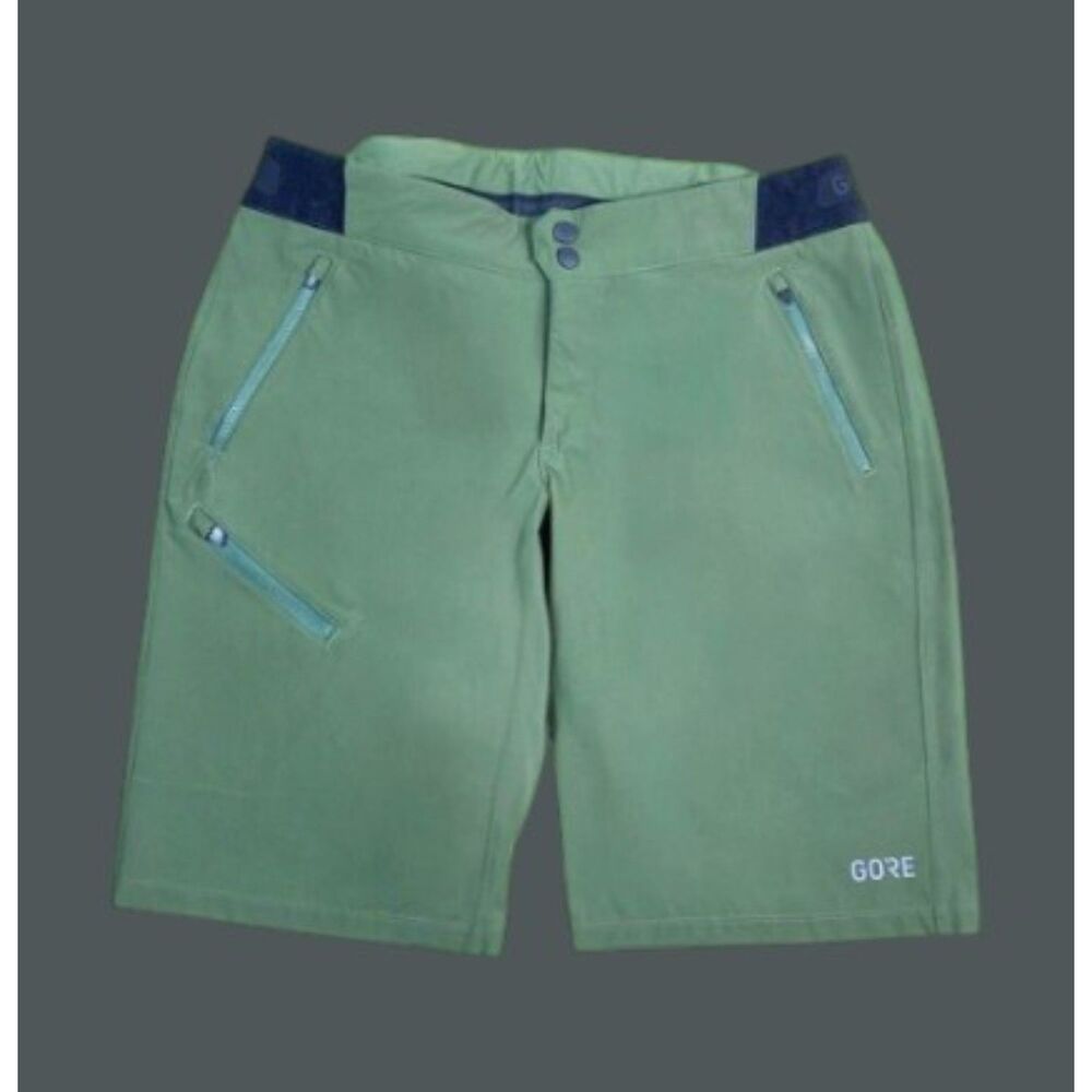 GORE Green Athletic Shorts with Breathable Inner Thigh sz L